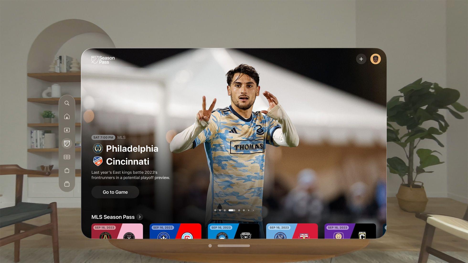 Sports seem like a natural fit with the Vision Pro, but so far, the list of compatible apps is a little thin.